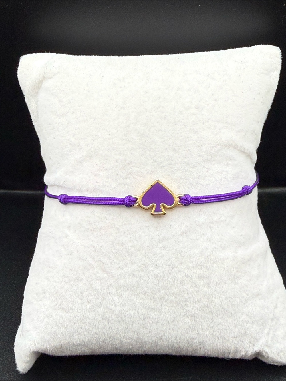Kate Spade Purple Enamel Spade Cord Bracelet - Women's Jewelry loved once